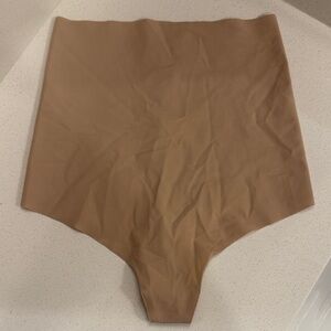 High-Waisted Brown Commando Thong Shapewear